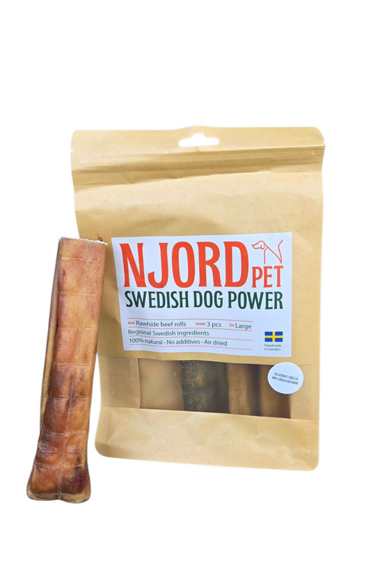 Njord Nötrulle Large - svenskt hundtugg